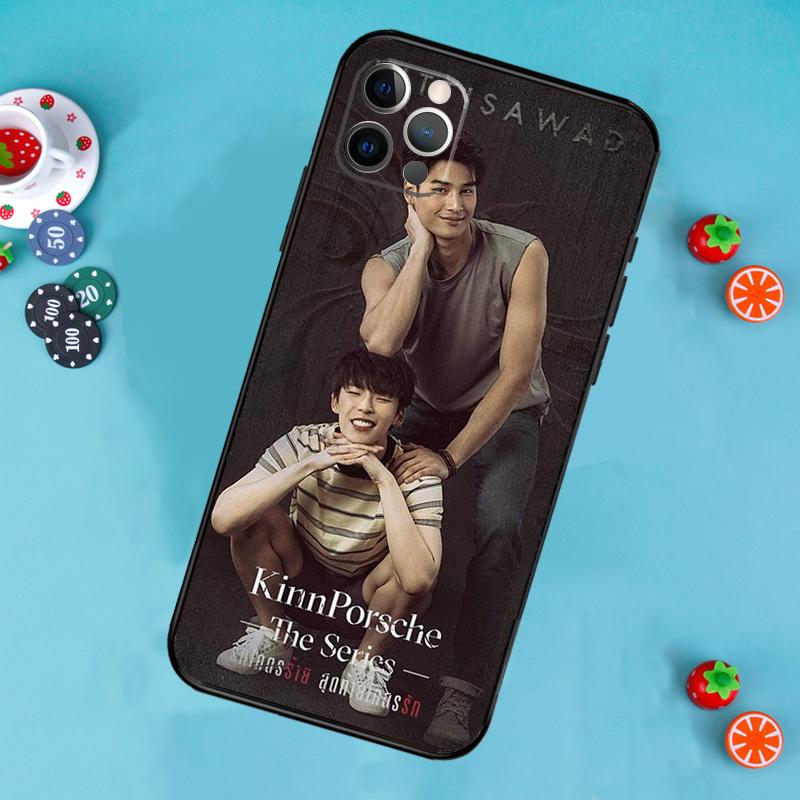 

KinnPorsche The Series Phone Case For iPhone 17 Air 14 16 15 11 12 13 Pro Max 12 13 mini 15 16 Plus 16e Cover Funda iPhone 11Pro MAX