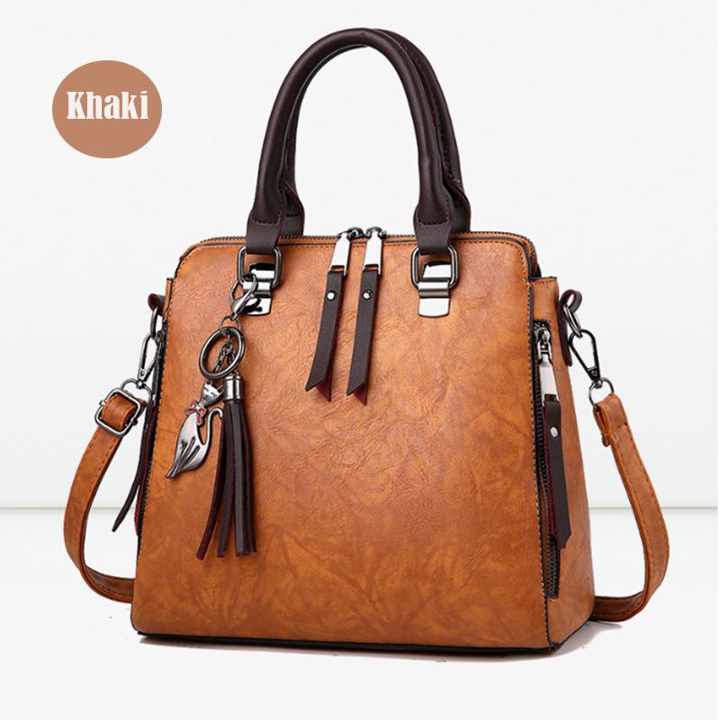 SCIONE Retro Handtasche Damen Tasche Schulter Messenger Bag Mode Tasche mittleren Alters