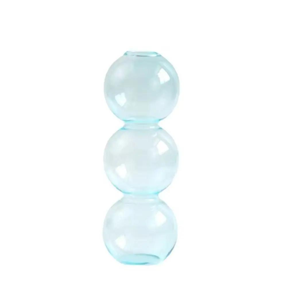 Romantic Glass Vase Modern Creative Hydroponic Flower Pot Funny Simple Spherical Flower Vase Dining Room