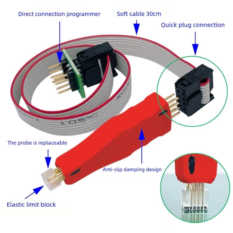 Solid Plastic Explore Adapter With Spring Pin For Efficient Chip Reading And Writing Operations