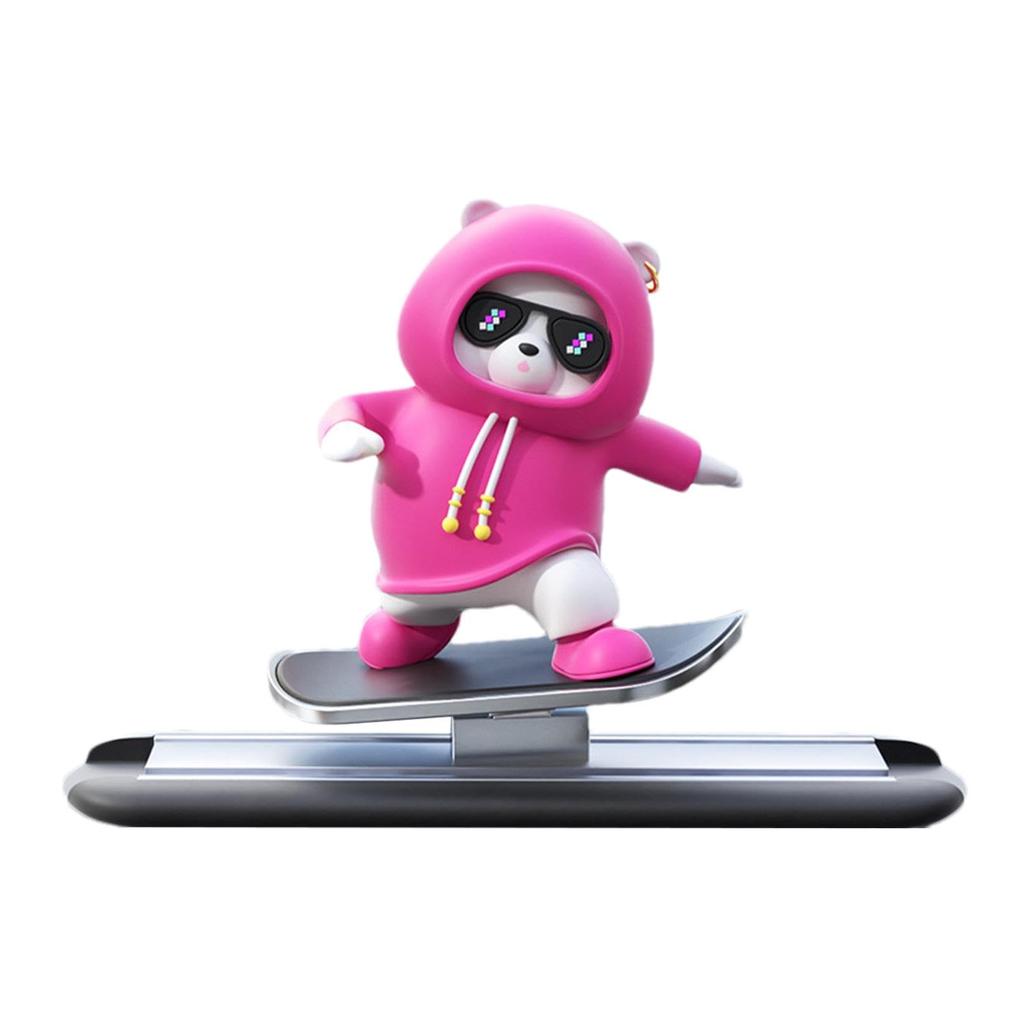 Skateboard Bear Dashboard Ornament Skateboard Bear Car Decoration Skateboard Bear