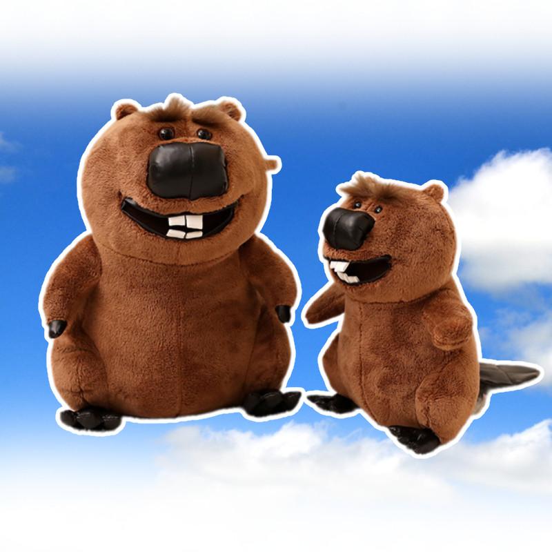 Adorable Beaver Plush Toy Soft Stuffed Animal Doll Cuddle Pillow Gift For Kids