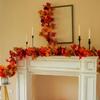 Colorful Autumn Leaf Garland Flexible Fall Leaf Vine Gifts Faux Maple Vine  Halloween Party Decor