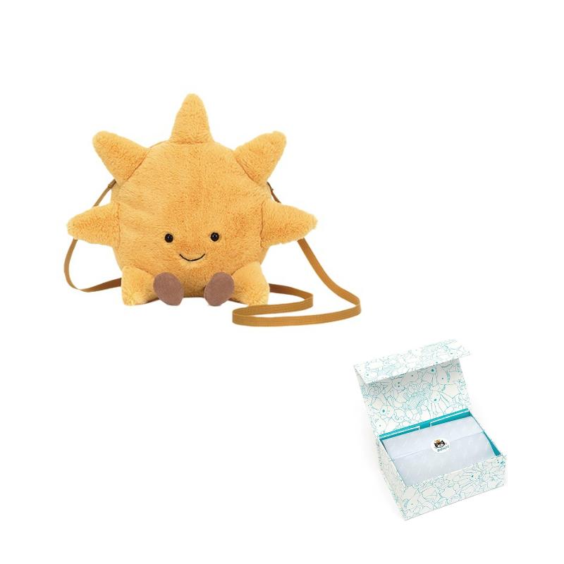 JELLYCAT Fun Items Series Sun Bag Cute Doll Plush Doll 24cm High