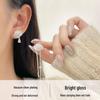 Star Tassel Gradient Blue & White Crystal Nebula Earrings