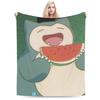 Snorlax Monster Merch Blanket Cozy Soft  Throw Blankets for Couch 50x60 Inches Multi-size Bedding Throws