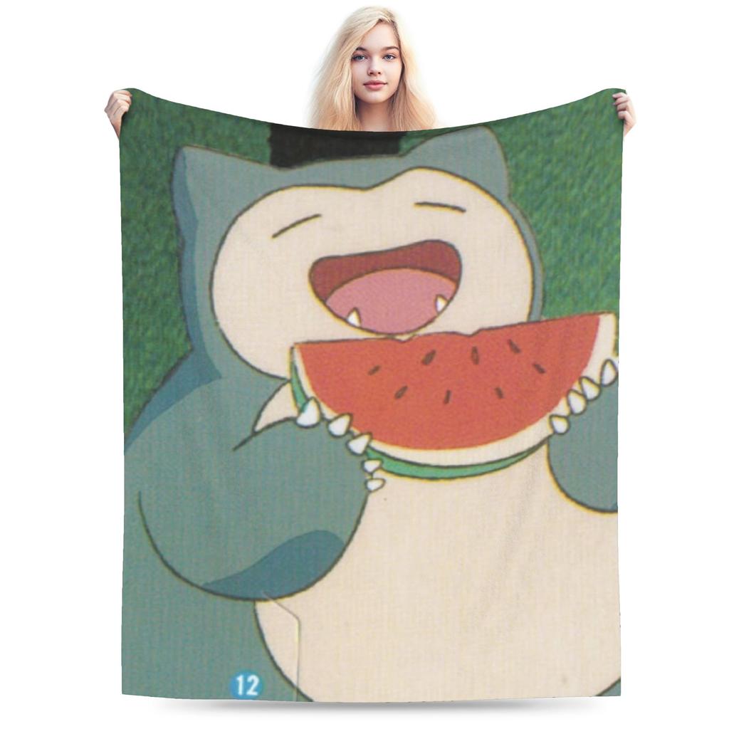 Snorlax Monster Merch Blanket Cozy Soft  Throw Blankets for Couch 50x60 Inches Multi-size Bedding Throws