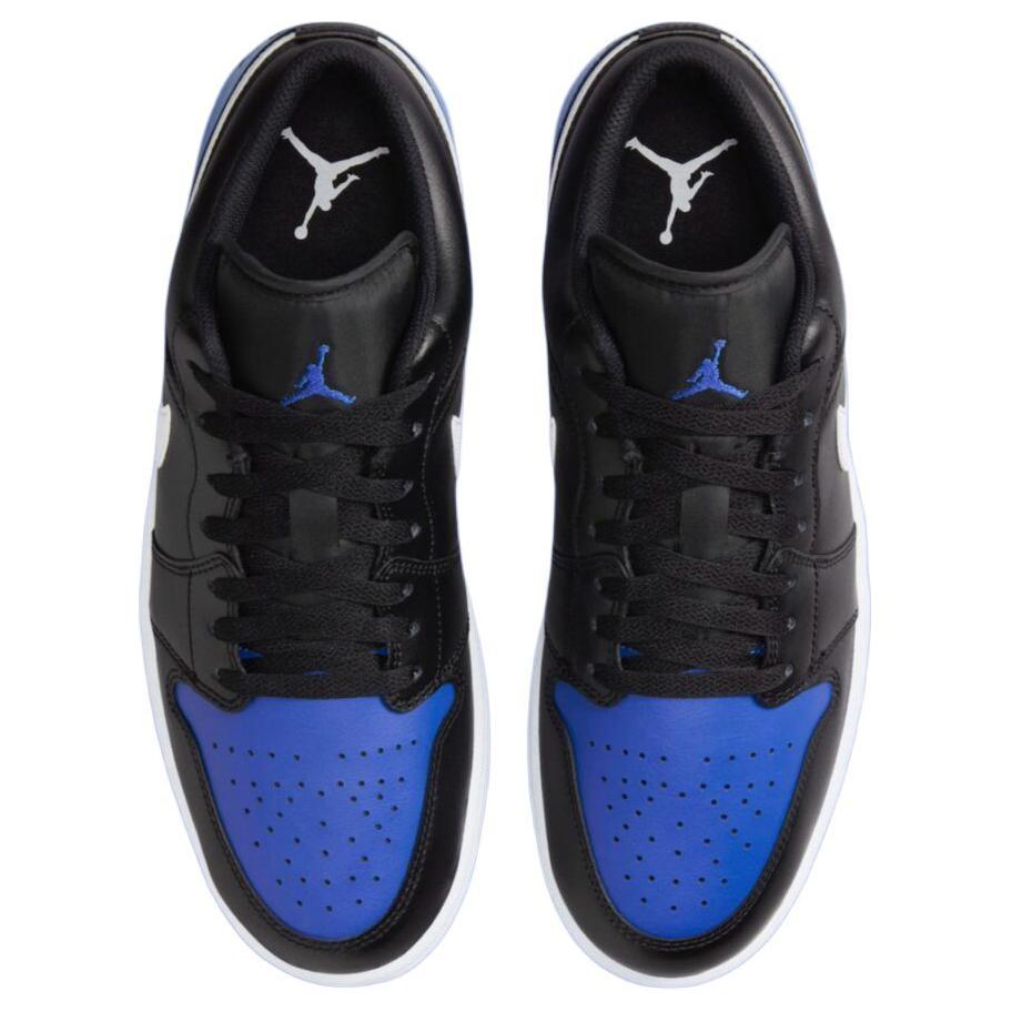 Air Jordan 1 Low Black Royal Toe Unisex Sneakers White Game-Royal 553558-042