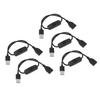 5PCS ON Off Switch Male To Female Cable 2 Pin PVC USB Extension Cable with B Utton for Driving