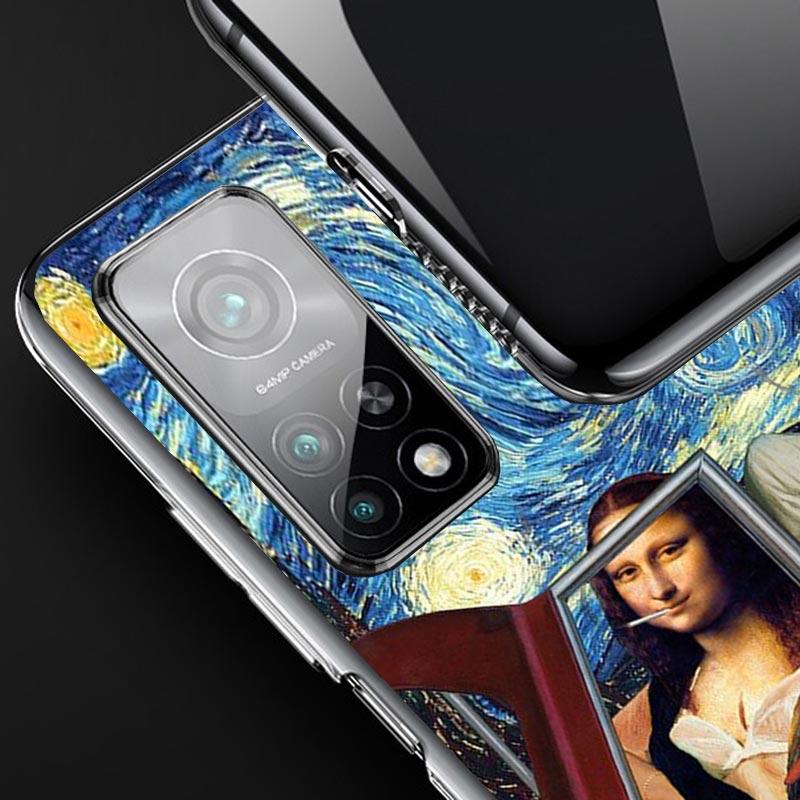 Van Gogh Mona Lisa Funny Art Case Phone Cover for Xiaomi Redmi Note 14 13 12S 12 11S 11 11T 11E 10S 10 Pro Plus 5G Trend Fundas