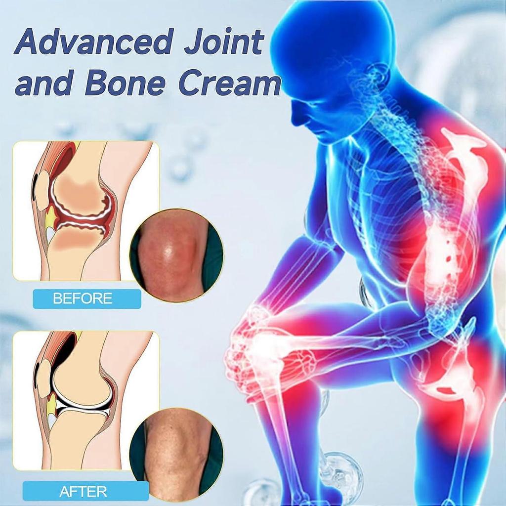 Hyaluronic Acid Joint Cream, Advanced Joint & Bone Care Massage Cream for Back, Neck, Hands, Knees, Deep Soothing & Moisturizing