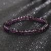 Square imitation crystal chain bead bracelet Bohemian style glass crystal bracelet Simple and sweet bracelet jewelry