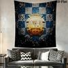 Fuenlabrada Wall Hanging Printed Fabric Blanket Decorative Tapestries for Bedroom Living Room Home Decor