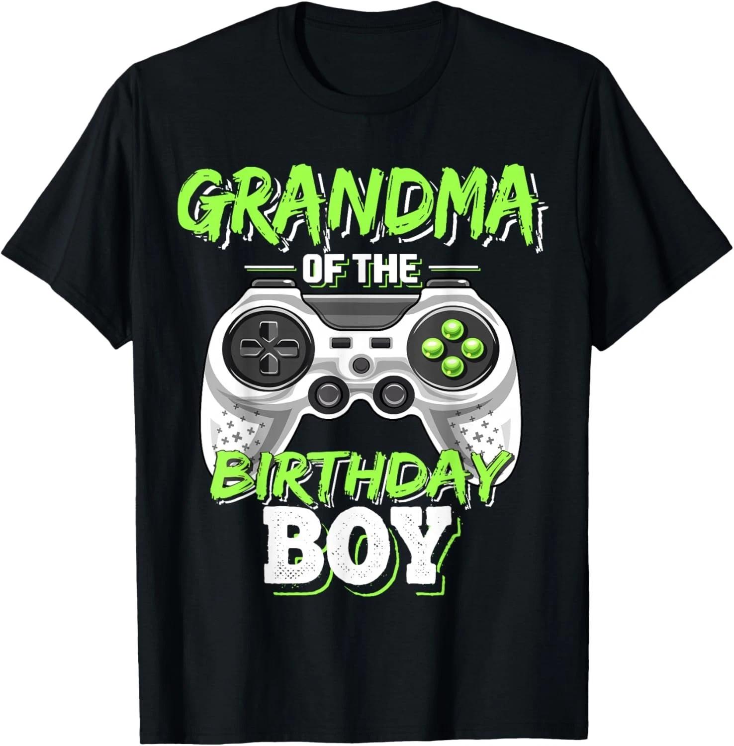 Grandma of the Birthday Boy Matching Video Game Birthday Gift Unisex T-Shirt S