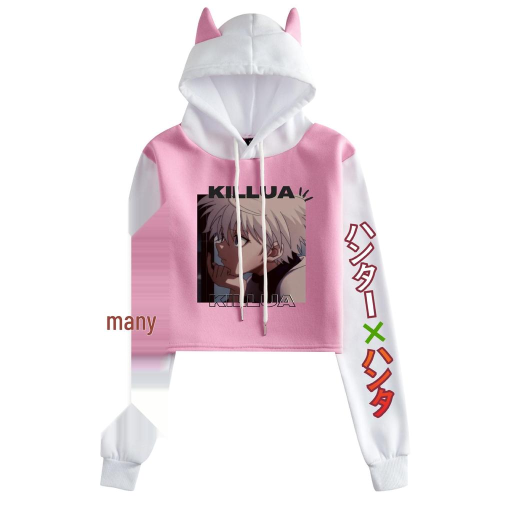 New Hunter x Hunter Women's Cat Ear Hoodie - Anime Merchandise for Autumn/Winter