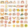 50 Photos Groovy Boho Hippie Stickers Decorative Suitcase Pen Guitar Notebook Waterproof Explosive