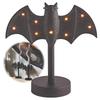 Large Twinkle Bat Candlestick Mystery Gothic Candle Holder Led Twinkle Light Candelabra For Mantel Halloween Decor Party Home
