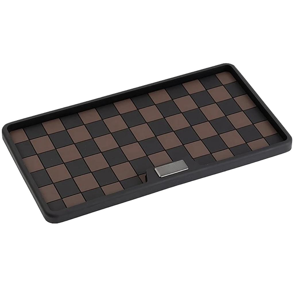 Ailunate Car Mat for Smartphones on Silicone Brown Non-Slip Mat, Anti-Slip Dashboard, Rubber,