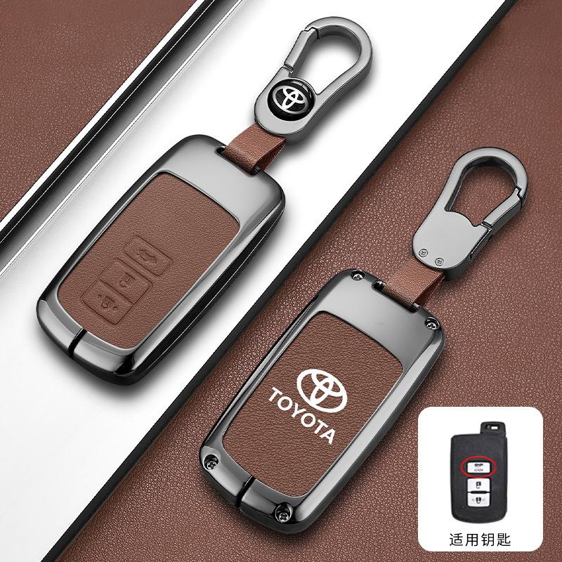 DOUIPE1 Car Smart Remote Key Case Cover Bag For Toyota Corolla Camry RAV4 Highlander Auris CHR Avalon Land Cruiser Keychain Accessories