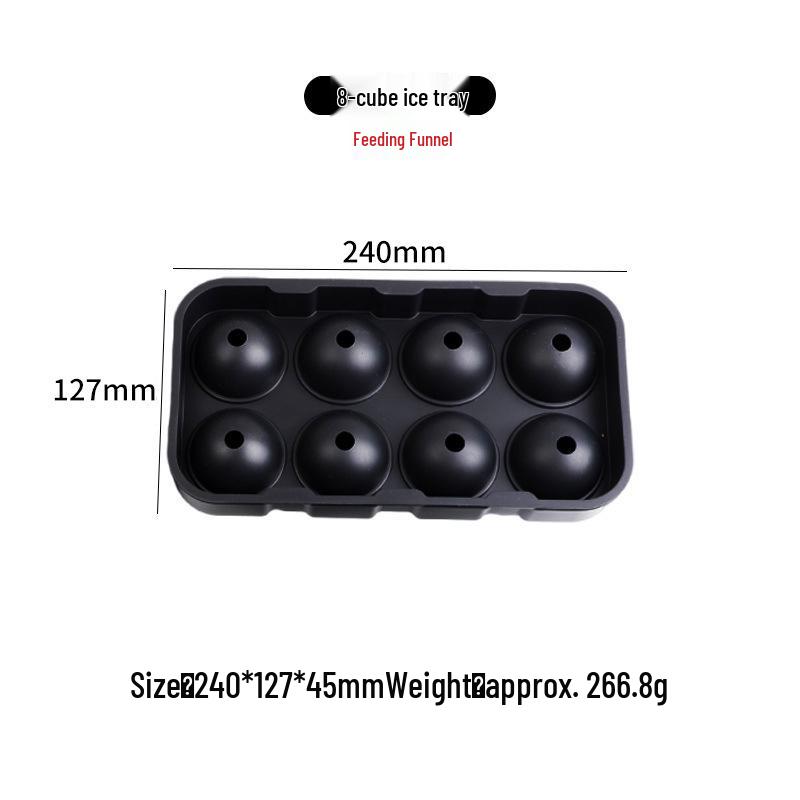 Silicone Skull Ice Cube Tray – Four-Connected Creative Halloween Mold