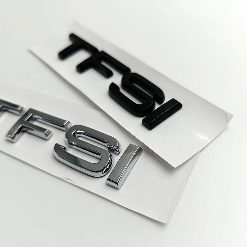 3d ABS Black TFSI Logo TDI Letters Car Trunk Emblem Badge For Hot A3 A4 A5 A6 A7 A8 Q2 Q3 Q5 Q7 Q8 TFSI TDI Sticker Accessories