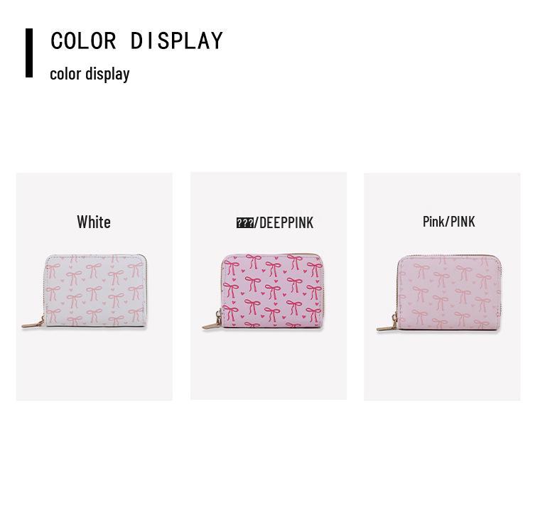 Women's Bow Mini Cross-Border Cartoon Coin Purse with Multiple Card Slots