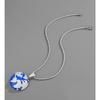 New Jewelry Copper Micro Inlaid Zircon Earth Pendant Necklace Rapper
