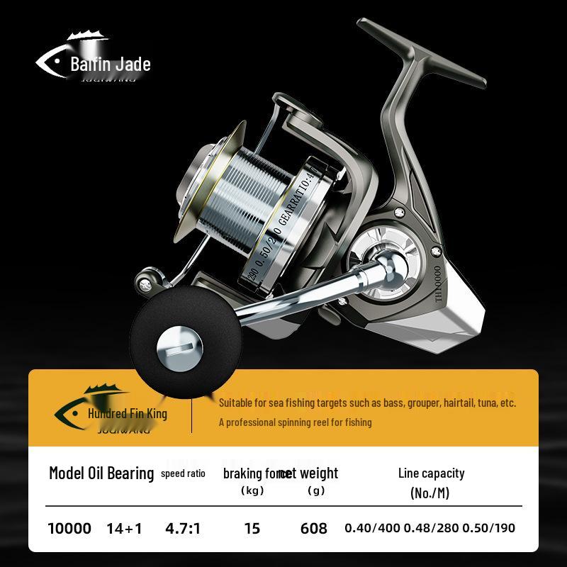 Long Cast Spinning Reel: Anti-Seawater, Sea Rod Anchor for Lure Fishing