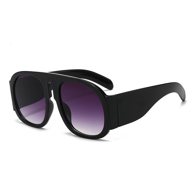 

Large Frame Sunglasses Color Matching Ins Women S Sunglasses Trendy Street Shooting Catwalk Personality Contrasting Sunglasses metal hinges