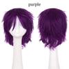 S-noilite Synthetic Short Wig Blue Brown Black Women Men Cosplay Costume Party Head Wigs Hair