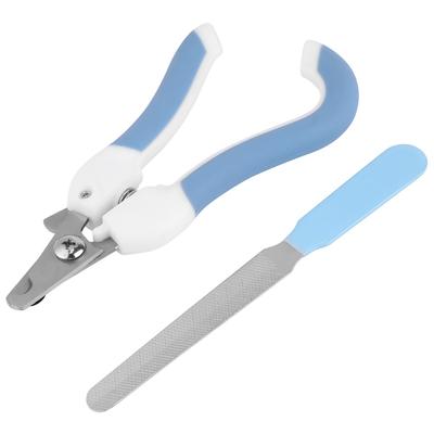 Stainless Steel Pet Dog Cat?Nail Toe Claw?Scissors Clippers Trimmer Grooming Cutter (Blue)