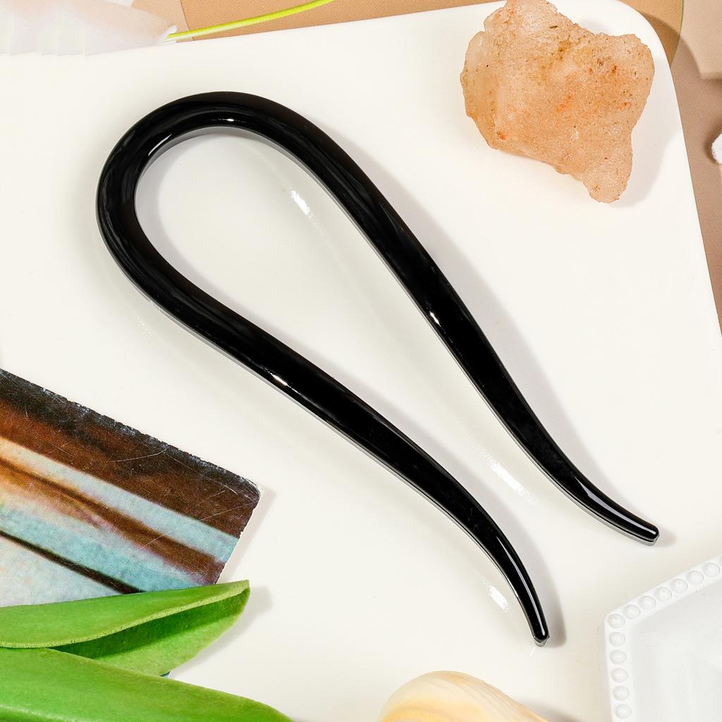 Matte Hair Forks Hair Sticks Goat Horns U-Shape Hair Comb Bun Hairpin Women Girls Hairstyle Hair Accessories Headband Hairstyle