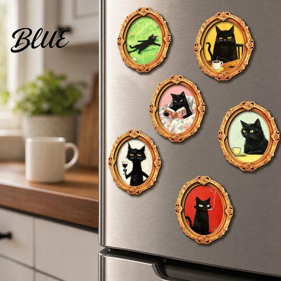 Spooky Refrigerator Magnets 1/6Pcs Halloween Retro Frame Magnet Wooden Carved Home Office Accessories Fridge Decorative Magnet for Cabinet Whiteboard