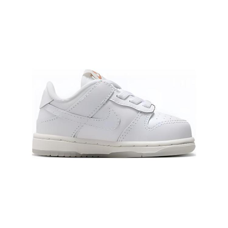 Nike Dunk Low TD Rainbow Lace Swoosh Baby Sneakers White Multi-Color Dark-Pony FQ1924-100