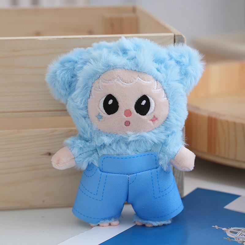 Colorful And Cute Bear Plush Keychain Soft Pp Cotton Stuffed Toy Bags For