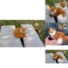 Simuliertes Tier Fuchs Plüschtier Realistisch und Niedlich Weihnachtsgeschenk für Kinder