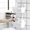 Chahua No-Drill Wall-Mounted Bathroom Storage Basket