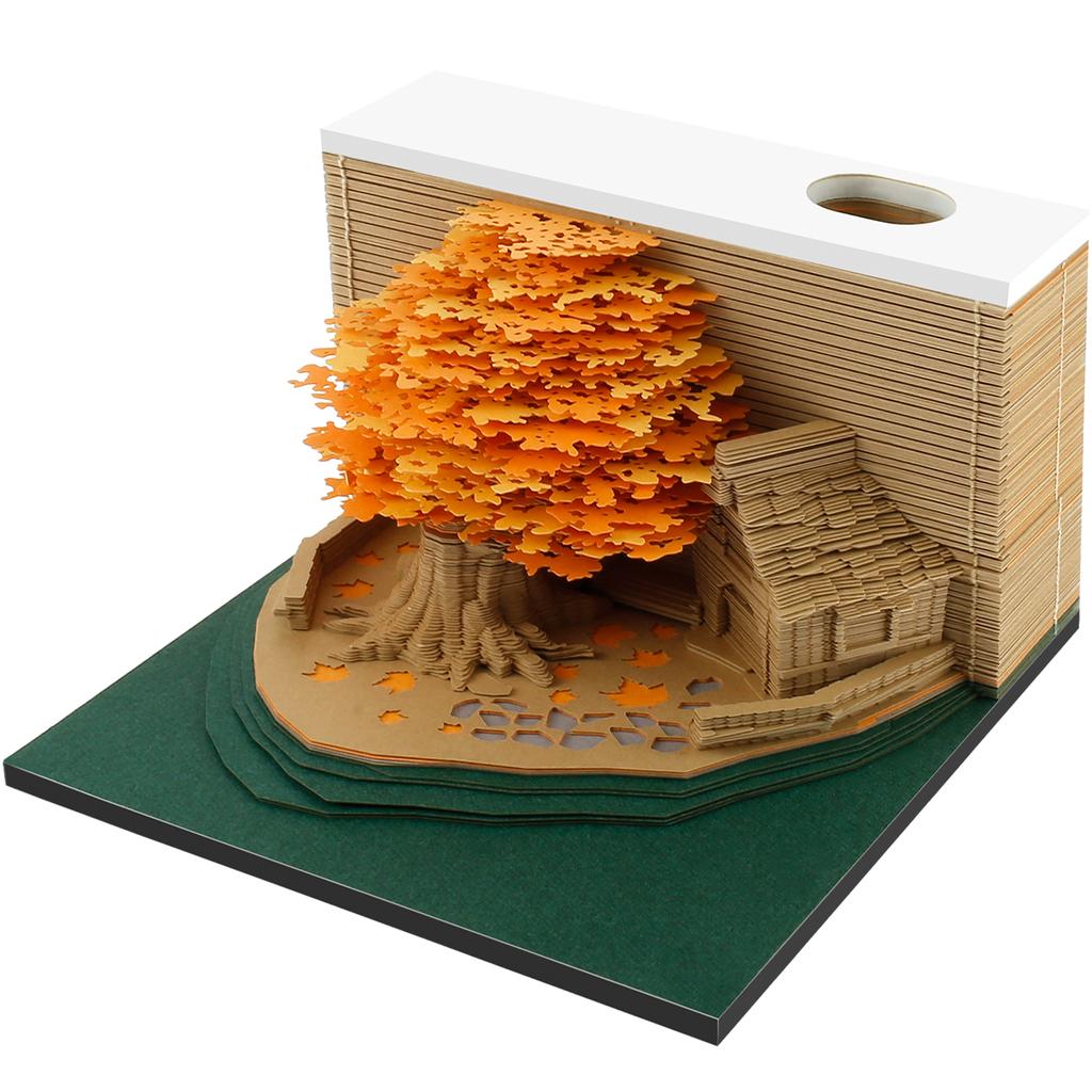 Latest Block Calendar 3D Notepad Block DIY Exquisite Memo Pad Charming Note Paper 3D Artistic Notepad Decorative Valentines Day Gift