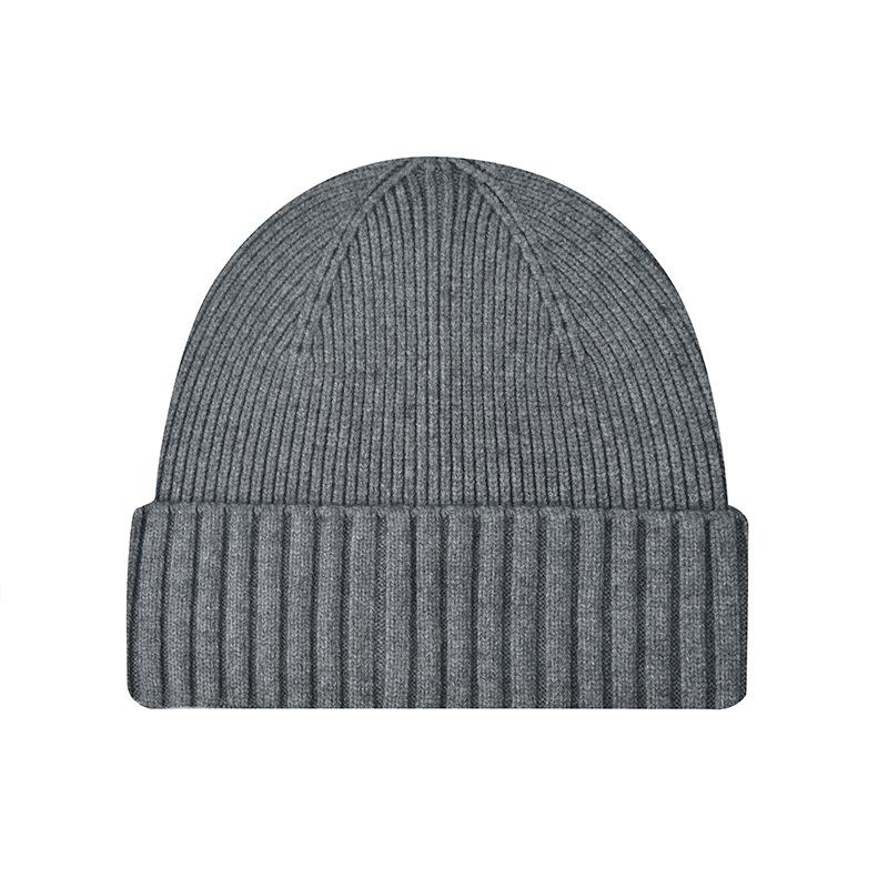 Solid color classic knitted hat men's casual versatile student couple cold hat women's autumn and winter warm wool hat