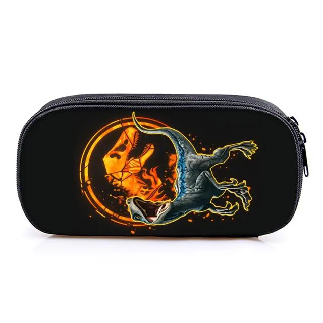Hot Sales Dinosaur Print 3D Cartoon Layered Pencil Case & Pen Bag Best Gift for Boys/Girls School Supplies