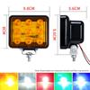 9 LED 5W Spot Work Light 12V 24V Flashing Car LED Spotlight Square Auto Truck Off Road Mini Ledbar atv Offroad Accessories 4x4