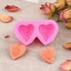 Silicone Rose Heart Silicone Mold Non Stick Soap Mold New Flower Embossing Mold  Resin Craft