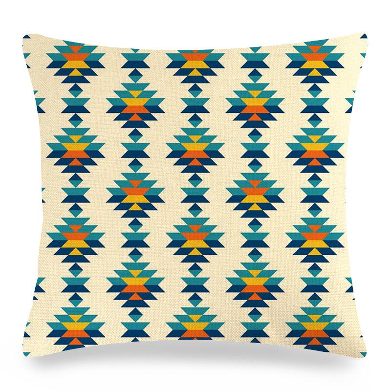 Smooth Geometric Abstraction Digital Printing Short Plush Pillow Covers For Car Sofa Office Cushion Cover Home Goods 60X60Cm