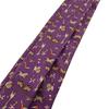 Salvatore Ferragamo Animal Pattern silk tie purple silk mens Used