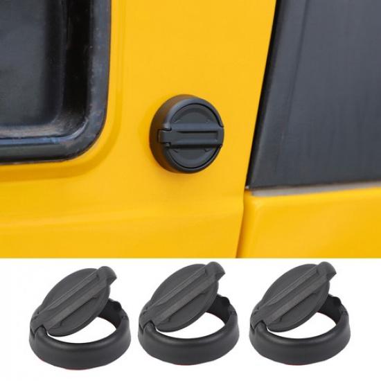 

Exterior Black Door Key Hole Socket Cap Cover Trim For Jeep Wrangler TJ JK JL JT