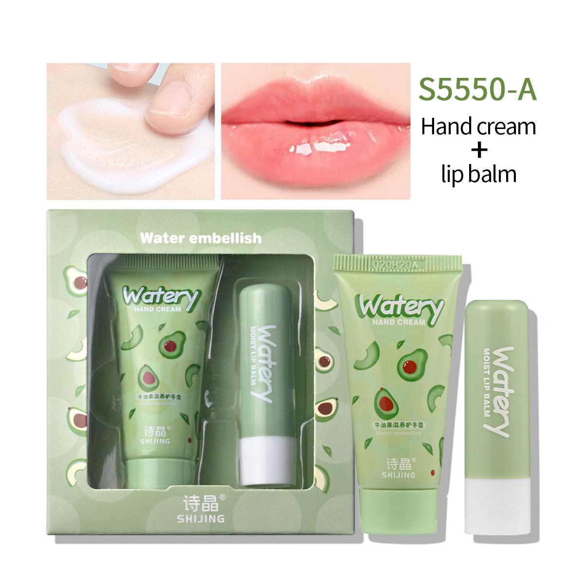 

2 шт./компл. крем для рук и бальзам для губ, увлажняющий набор, крем для рук для сухих потрескавшихся рук, мини-лосьон для рук, подарочный набор для ухода за руками 15 г + 3,2 г