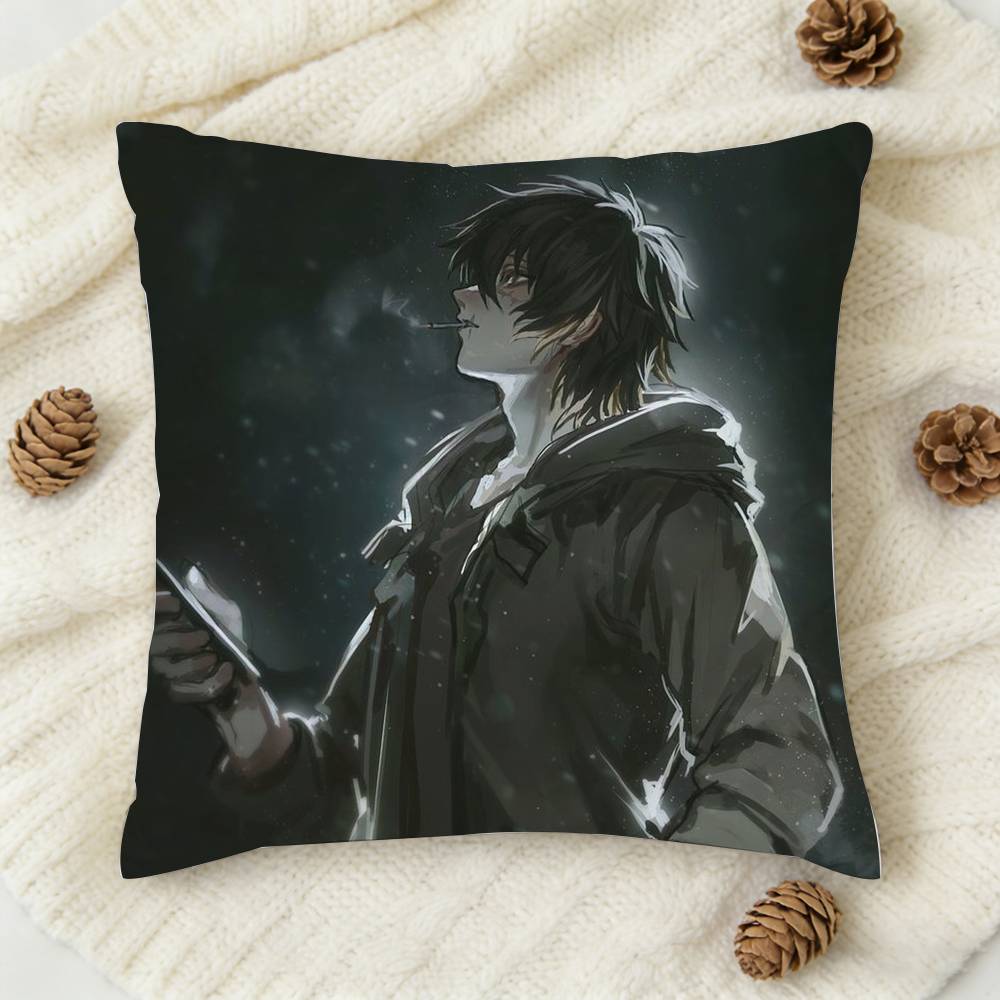 Slow Damage Towa Doublesided Printed Square Decorative Cushion Cover for Sofa Living Room Home Decor