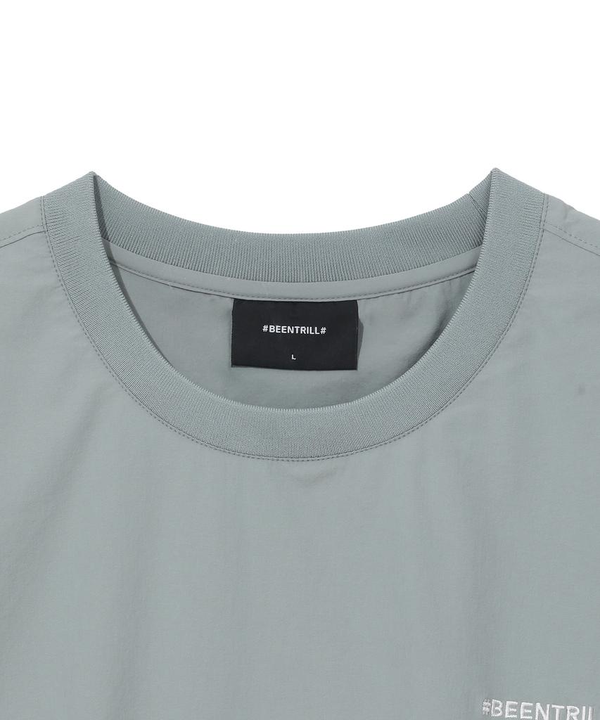 BEENTRILL Woven Tech T-Shirt (Light Khaki)