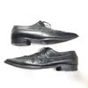 Vintage a testoni Wingtip Businessschuhe Schwarz 8.5H 27.0(GEBRAUCHT)