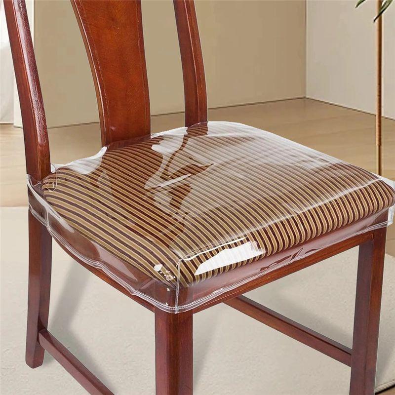 M-Modern-PVC Dinning Chair Covers Protectors Transparent PVC Dinning Chair Chair Cover Protector